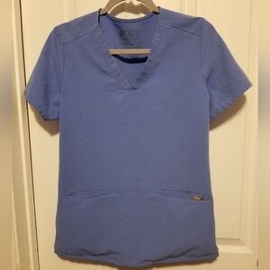 Figs Scrub Top Technical Collection Color Baby Blue Size S